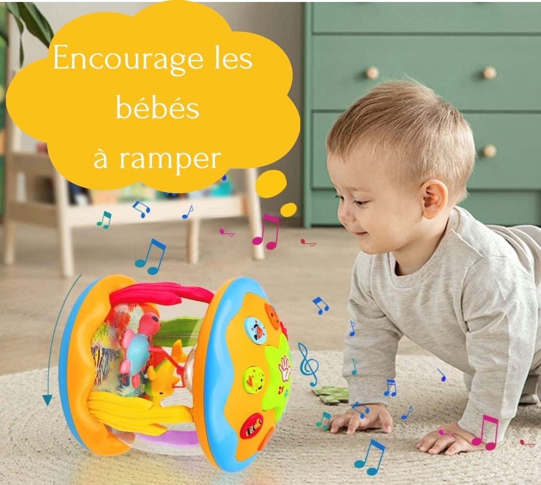Projecteur rotatif et musical pour bébé 0-3 ans - une douce complicite